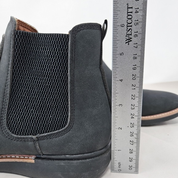 NWOT Madden  Ortholite Chelsea Boots Sz 9 Charcoal Gray Black Faux Suede Pull On - Picture 9 of 11